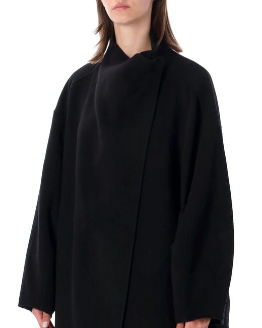 Frankie Shop Black Leroy Wool Coat