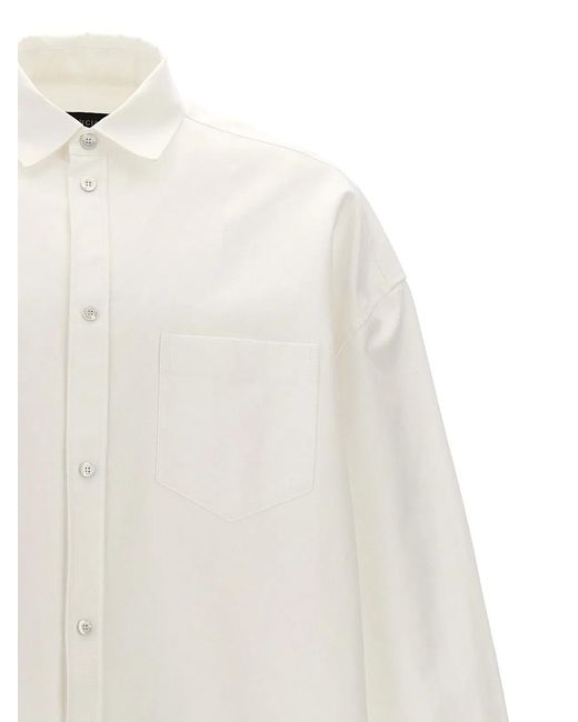 Balenciaga White 'Outerwear' Shirt