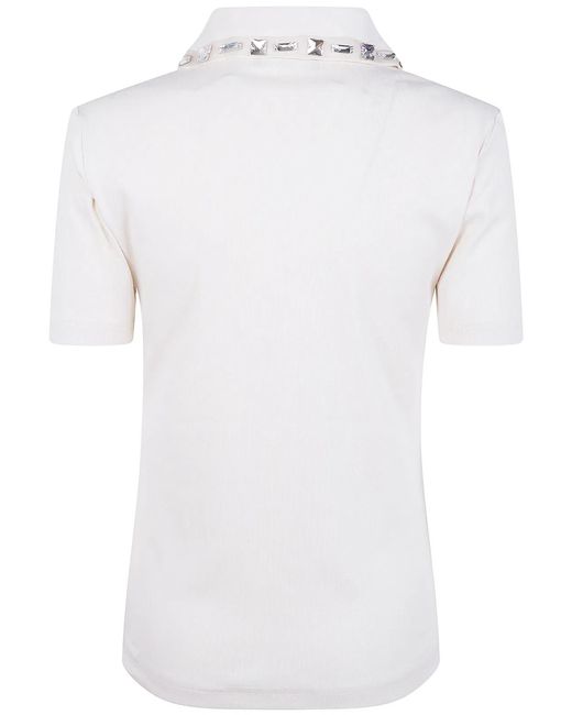 Fabiana Filippi White "Campagna" Polo Shirt