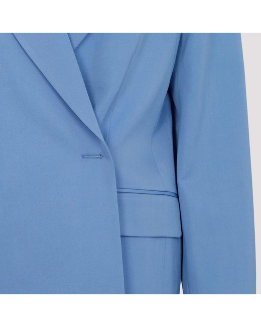 Dries Van Noten Blue Wool Beno Jacket