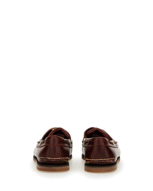 Timberland Brown Leather Boat Shoe for men