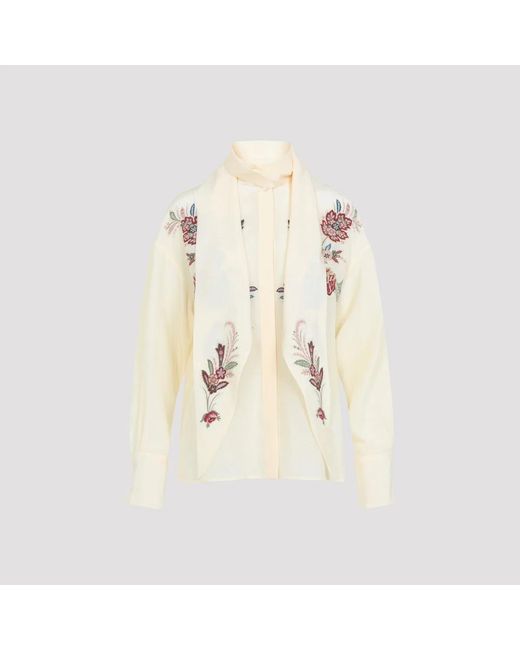 Etro Natural Silk Crepe Blouse