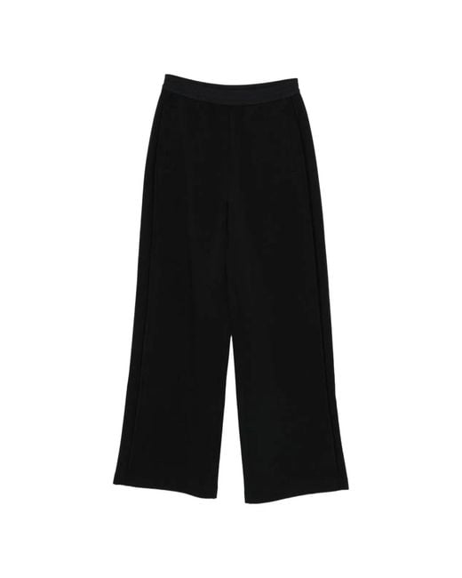 Emporio Armani Black Cotton Trousers