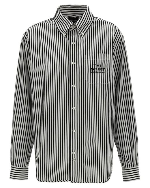 Marc Jacobs Gray 'The Striped Shirt' Shirt