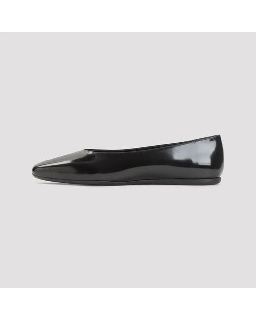 Prada Black Leather Ballerinas