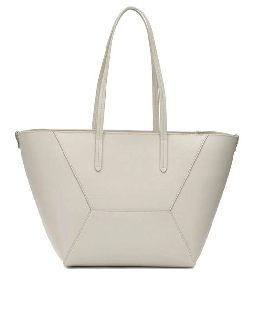 Brunello Cucinelli White "Bc Duo" Large Shoulder Bag