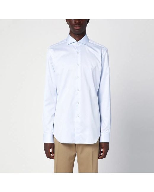 Xacus White Cotton Travel Shirt for men