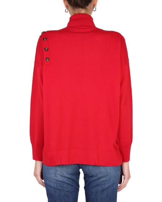 Stefano Mortari Red Turtleneck Shirt