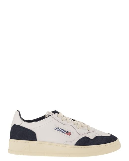 Autry White Medalist Low for men
