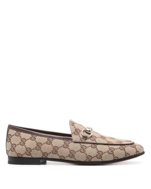 Gucci Gray Jordan Gg Motif Loafers