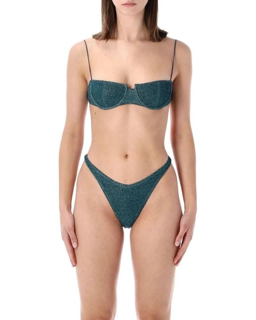 Oseree Blue Oséree Swimwear Lumière Balconette Bikini