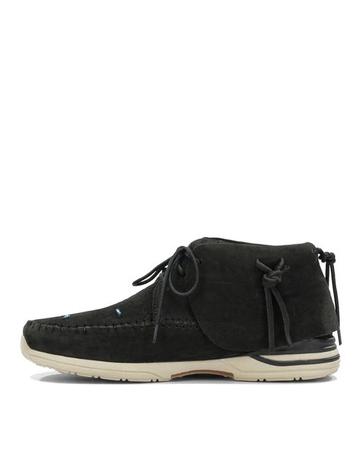 Visvim Black "Lhamo Folk" Lace-Up Boots for men