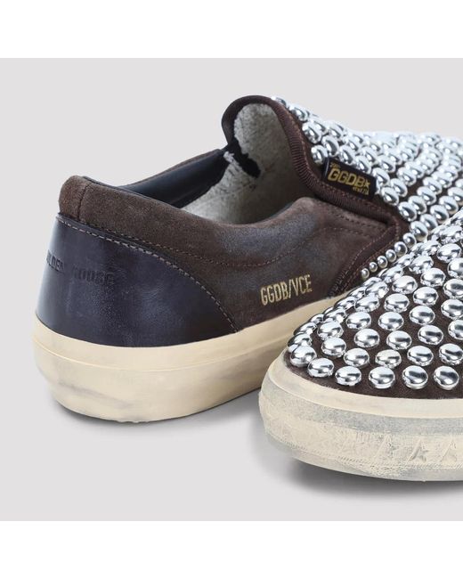 Golden Goose Deluxe Brand Blue Dark Studs Slip-On