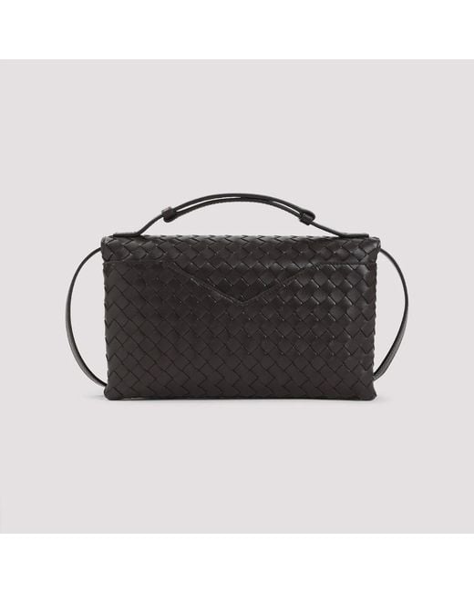Bottega Veneta Black Knot Lock Leather Crossbody Bag