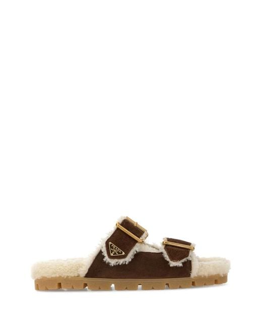 Prada Brown Slippers
