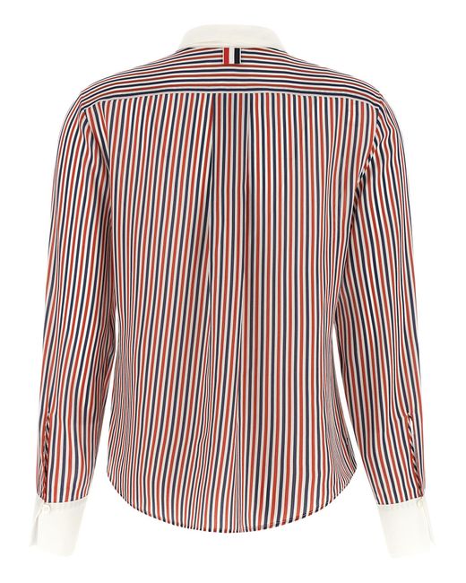 Thom Browne Pink Silk Blouse