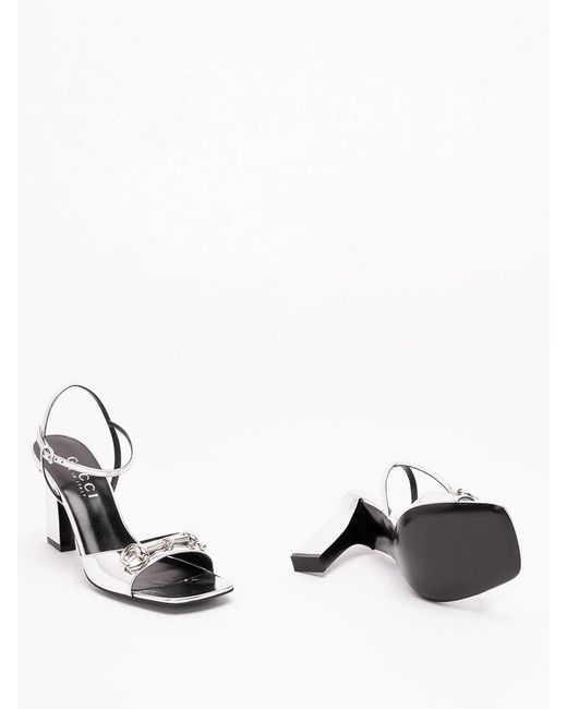 Gucci White 'Signora' Sandals