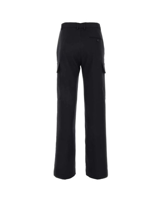 Stella McCartney Black Midnight Alter Mat Cargo Pant