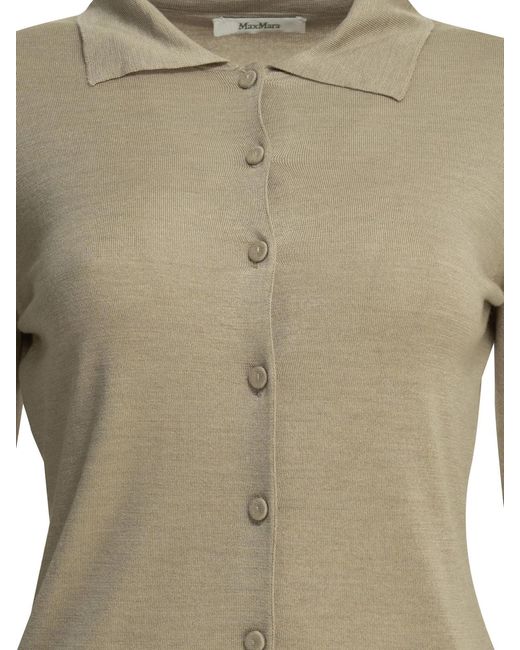 Max Mara Green Silk Cashmere Cardigan