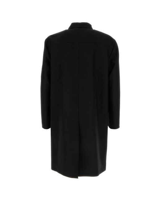 Gucci Black Wool Coat for men