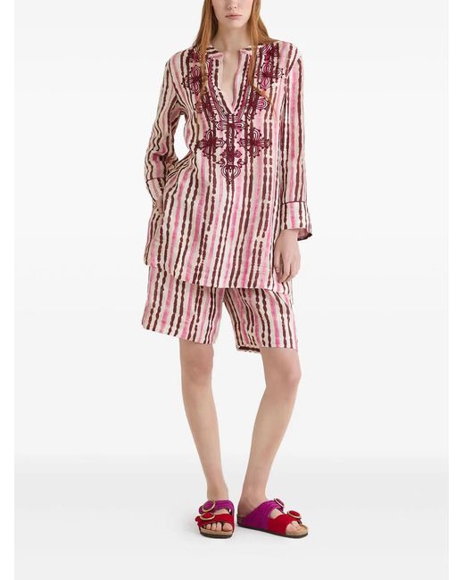 Tagliatore Red Vertical Stripes Jacket for men