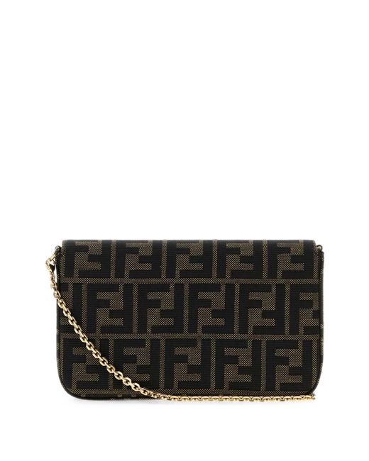 Fendi Black Wallet On Chain Sm Ff Jacq