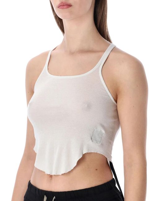Rick Owens Black Drkshdw Basic Tank Cropped