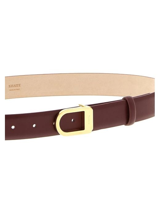 Khaite Pink 'Saddle' Belt