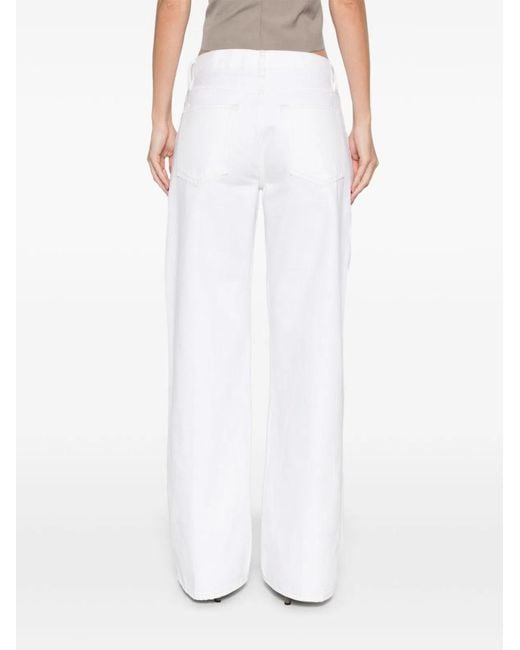 FRAME White Cotton Jeans