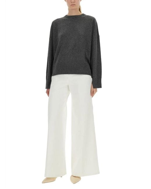Loulou de Saison Gray Charcoal Cashmere Sweater