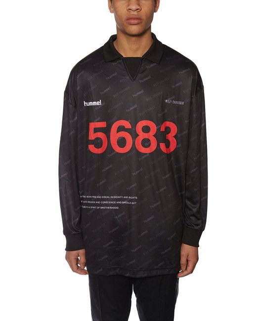 HUMMEL x WILLY CHAVARRIA Long Sleeve Player T-Shirt in Gray for 