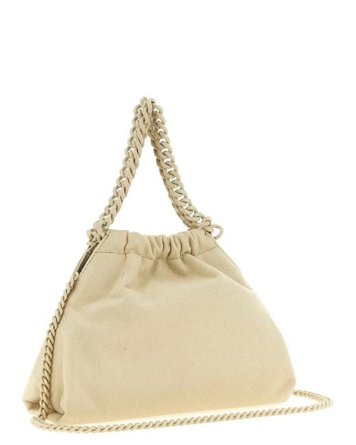 Stella McCartney Natural 'Falabella Mini Drawstring' Crossbody Bag