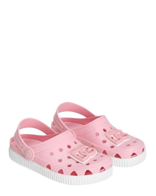 Dolce & Gabbana Pink Dolce & Gabbana Sandals With Logo