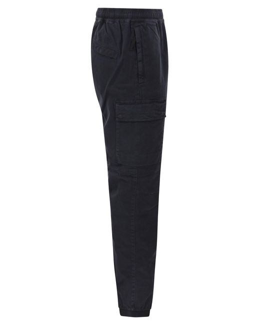 Stone Island Blue Cargo Trousers for men