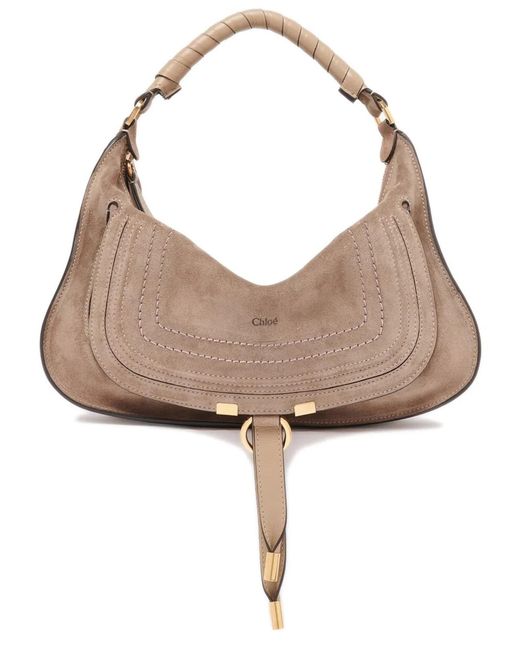 Chloé Natural Small Marcie Shoulder Bag