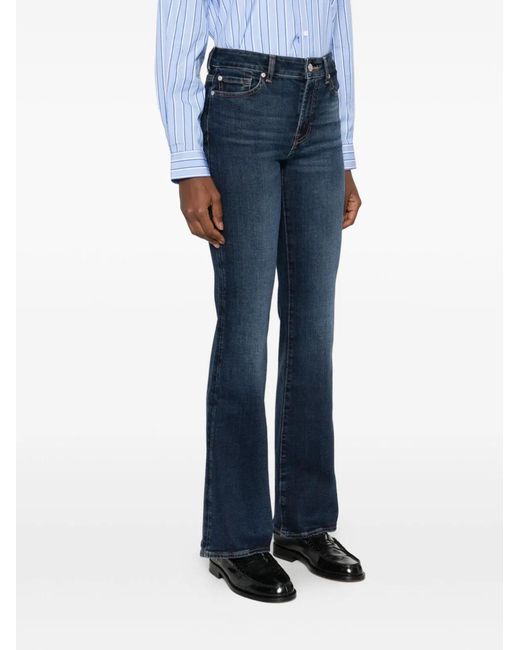 Seven7 Blue The Leggy Bootcut Denim Jeans