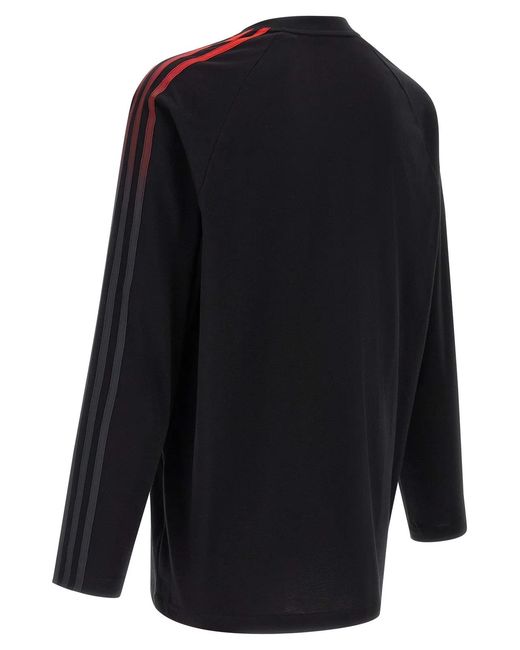 Y-3 Blue Oversized Gradient Stripes' T-Shirt for men