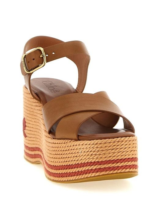 Chloé Brown Sand' Sandals