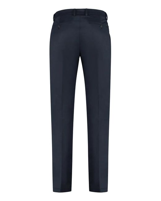 Paul & Shark Blue Paul & Shark Stretch Cotton Trousers for men