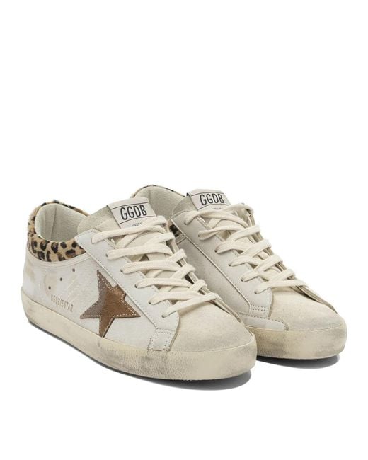 Golden Goose Deluxe Brand White "Super-Star" Low-Top Sneakers