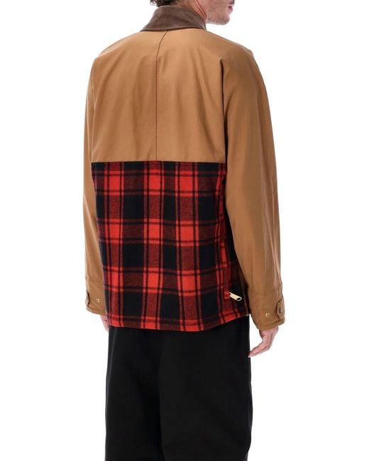 Junya Watanabe Brown Cotton Jacket for men
