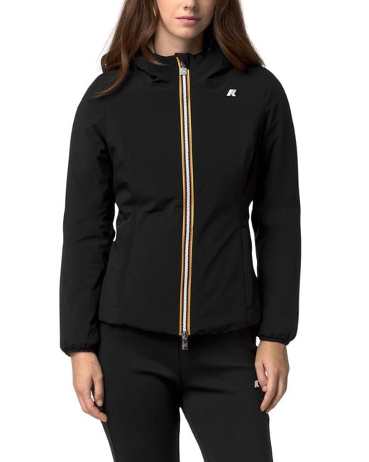 K-Way Black Lily St Warm Double Jacket