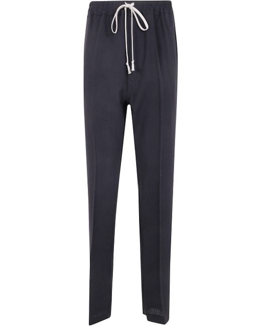 Rick Owens DRAWSTRING SLIM LONG Rick Owens Men's Blue Drawstring