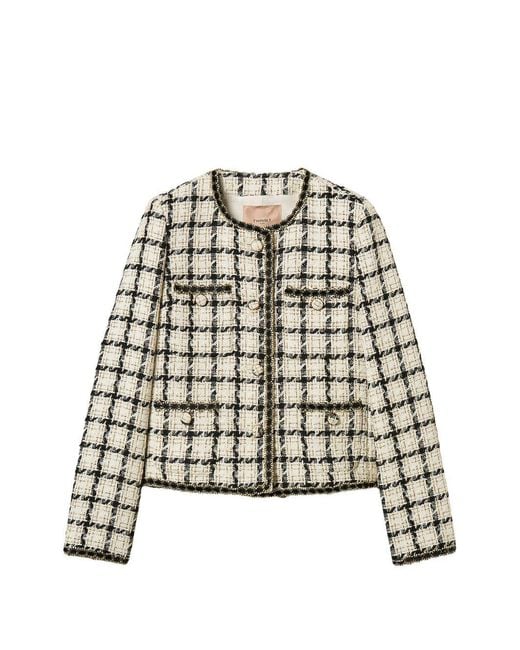 Twinset White Lily Cotton Jacket