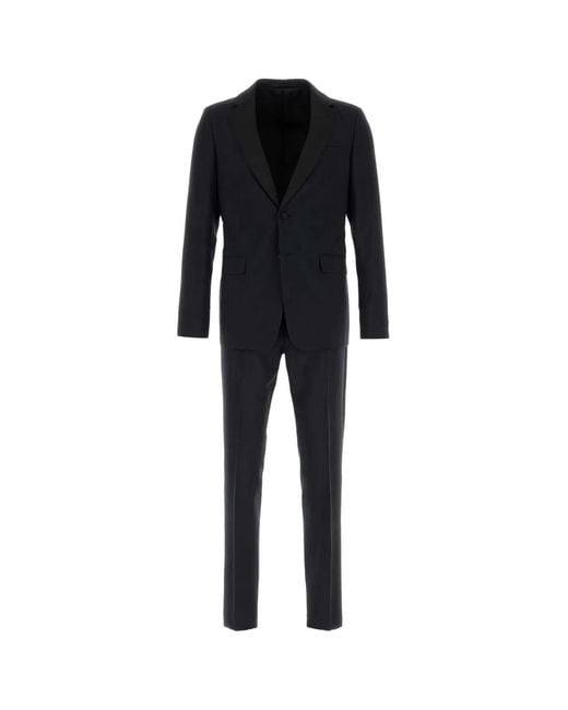 Prada Black Midnight Wool Blend Suit for men