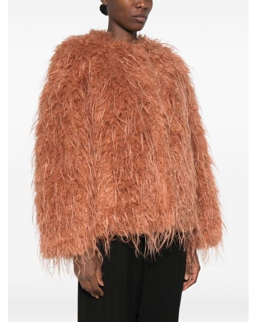 Forte_forte Brown Ecofur Blouson Jacket