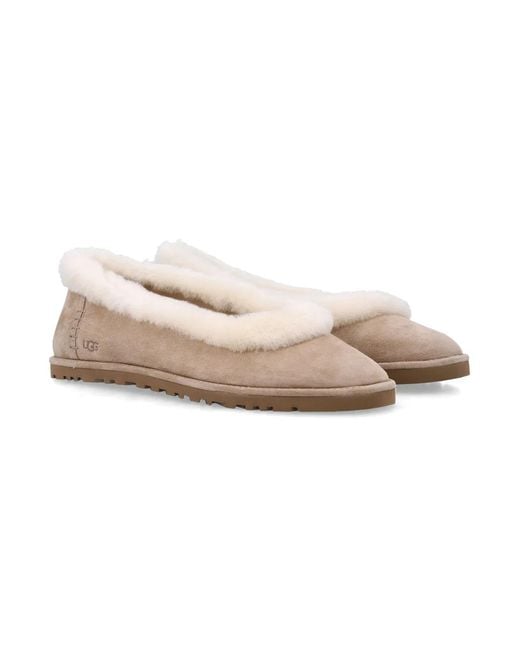 Ugg Natural Zora Ballet Flats