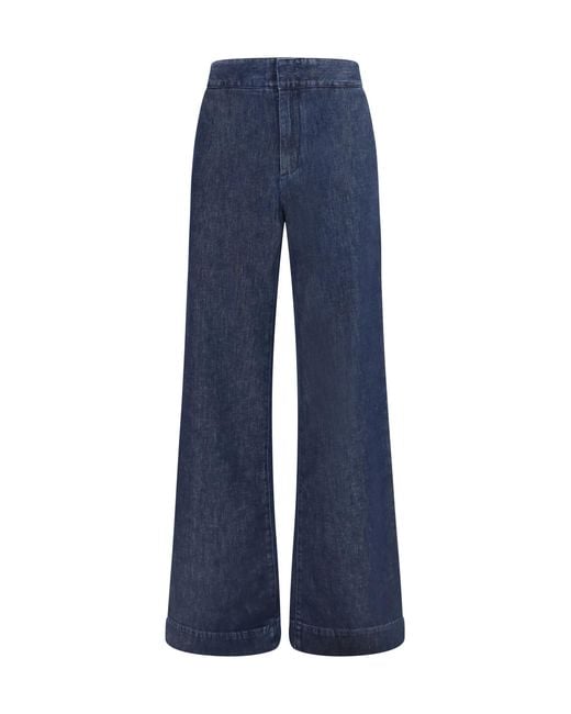 Sa Su Phi Blue Tuxedo Denim Jeans Deep Cotton