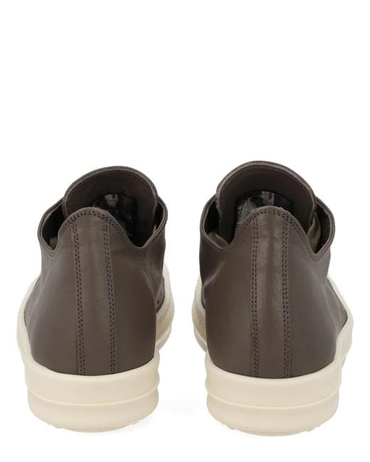 Rick Owens Brown "Low Sneaks" Sneaker