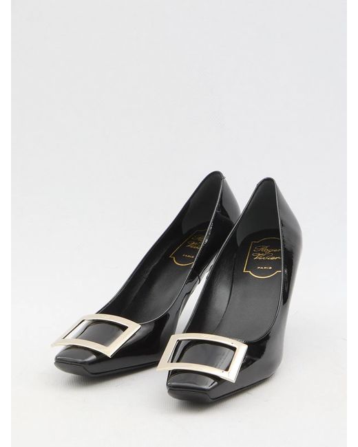 Roger Vivier Black Belle Vivier Trompette Pumps